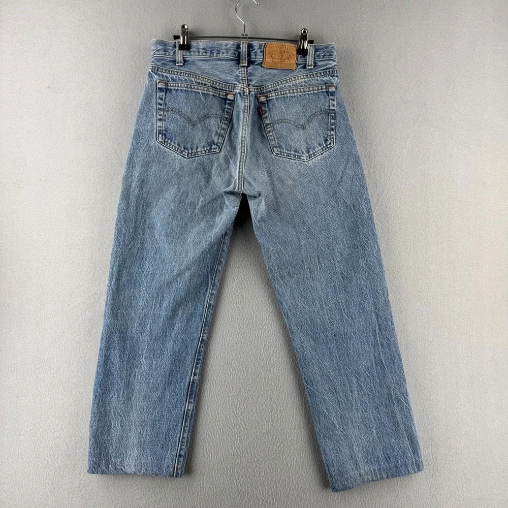 Vintage Levis Jeans Mens 32 (Fits 29x25 ) Blue‎ 80s 501 Straight Made in USA
